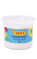 Jovi - Finger Paint, Vingerverf, 125 ml, Kleur Wit, 100% afwasbaar, Op basis van natuurlijke ingrediënten, Glutenvrij (56001)