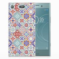 Sony Xperia XZ1 Compact TPU Siliconen Hoesje Tiles Color