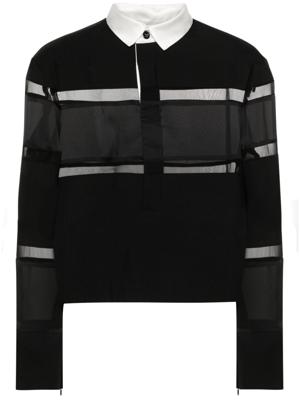 sacai Poloshirt - Zwart
