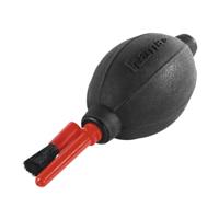 Hama Blaasbalg, voor camera- en lensreiniging (persluchtreiniger met borstel, zachte Air Blower voor lenzen, lenzen, sensoren, filter, 5,5 cm diameter) rood/zwart, 0005649