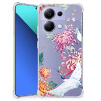 Xiaomi Redmi Note 13 4G Case Anti-shock Bird Flowers - thumbnail