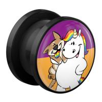 Tunnel met Chubby Unicorn Design Acryl Tunnels & Plugs - thumbnail