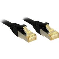 LINDY 47306 RJ45 Netwerkkabel, patchkabel CAT 6a (losse kabel CAT 7) S/FTP 0.50 m Zwart Snagless 1 stuk(s) - thumbnail