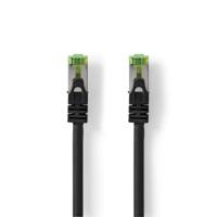 Nedis CCGL85420BK05 CAT7-Kabel S/FTP RJ45 Ma netwerkkabel Zwart 0,5 m