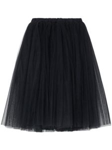 Black Comme Des Garçons jupe mi-longue à taille haute - Noir