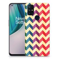 OnePlus Nord N10 5G TPU bumper Zigzag Multi Color