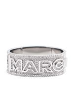 Marc Jacobs bracelet pavé de cristaux à logo - Argent