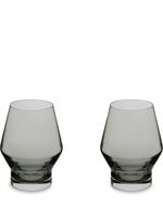 Nude lot de deux verres Beak - Gris