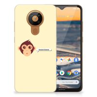 Nokia 5.3 Telefoonhoesje met Naam Monkey - thumbnail