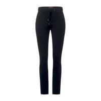 Street One slim fit joggingbroek Bonny donkerblauw