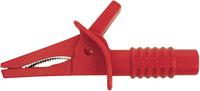 Cliff FCR7941 CRC/01 veiligheidsklem stekkeraansluiting 4 mm II 1000 V, CAT III 600 V rood