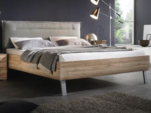 Bed LITORAL 140x190 cm sonoma eik/lichtgrijs