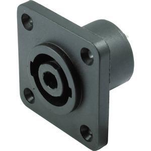 Kash 55220 Luidsprekerconnector Flensbus, contacten recht Aantal polen: 4 Zwart 1 stuk(s)