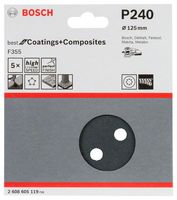 Bosch Accessories Best for Stone 2608605119 Excenterschuurpapier Met klittenband, Geperforeerd Korrelgrootte (num) 240 (Ø) 125 mm 5 stuk(s) - thumbnail