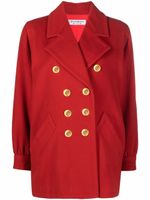 Saint Laurent Pre-Owned manteau à boutonnière croisée (années 1990) - Rouge - thumbnail