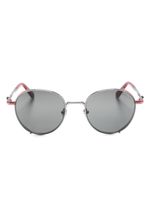 Moncler Eyewear lunettes de soleil Owlet à monture ronde - Argent