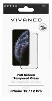 Vivanco neu Screenprotector (glas) Apple iPhone 12, Apple iPhone 12 1 stuk(s) SPGLASWIPH12M/PFS_BK - thumbnail