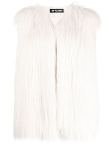 STYLAND gilet en fourrure artificielle - Blanc