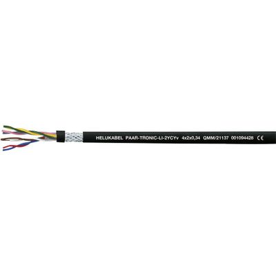 Helukabel 21149-1000 Datakabel Li-2YCYv 8 x 2 x 1 mm² Zwart 1000 m