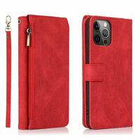 Samsung Galaxy S20 hoesje - Bookcase - Pasjeshouder - Portemonnee - Rits - Kunstleer - Rood