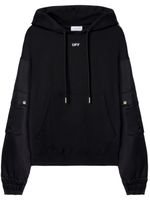 Off-White hoodie en coton à logo imprimé - Noir