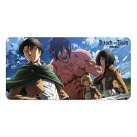 Attack On Titan XXL Mousepad Eren, Mikasa, Armin, Levi - thumbnail