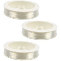 3x Nylon hobby draad transparant 0,4 mm x 100 meter