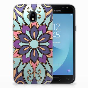 Samsung Galaxy J3 2017 TPU Case Purple Flower