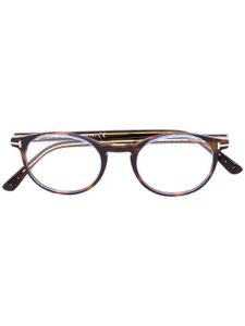 TOM FORD Eyewear lunettes de vue à monture ronde - Marron