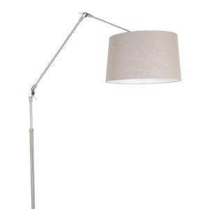 Steinhauer Vloerlamp Gramineus 165cm grijs met linnen grijze kap 9720ST