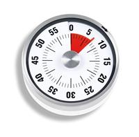 ADE Mechanische keukentimer TD 1703. Klassieke korte tijd meter met ronde schaal om op te wikkelen. Diameter 7,8 cm. Akoestisch signaal na tijdsweergave. Betrouwbare eierklok. Kleur: wit