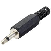 TRU COMPONENTS TC-10336016 Jackplug 3,5 mm Stekker, recht Aantal polen: 2 Mono Zwart 1 stuk(s) - thumbnail