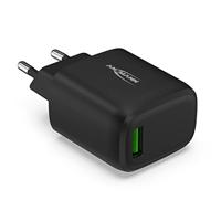 ANSMANN 18W Smartphone oplader HC118QC (1 stuk) - Quick Charge 3.0-1 USB-A poort power adapter ideaal voor smartphone, tablet, GoPro, GPS, etc.