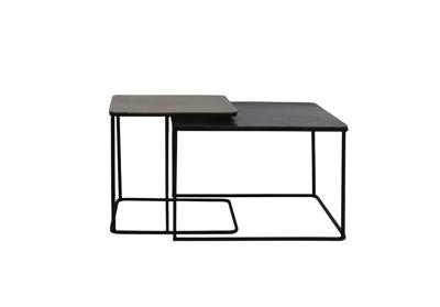 Light & Living Bijzettafel Lebu Set van 2 stuks - Antiek Koper - Vierkant Light & Living Bijzettafel Lebu Set van 2 stuks - Antiek Koper - Vierkant