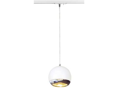 SLV 143621 230V-railsysteem lamp GU10 Wit, Chroom SLV 143621 230V-railsysteem lamp GU10 Wit, Chroom