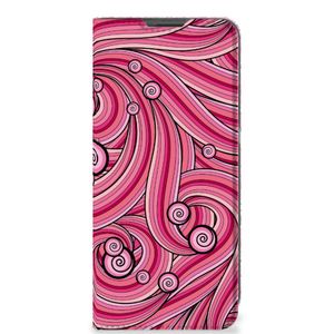 OnePlus 10 Pro Bookcase Swirl Pink