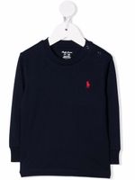 Ralph Lauren Kids pull nervuré à encolure ronde - Bleu - thumbnail