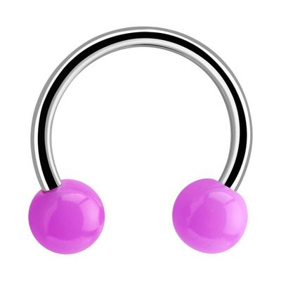 Circular barbell Chirurgisch staal 316L / Acryl Circular Barbells Circular barbell Chirurgisch staal 316L / Acryl Circular Barbells