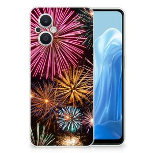 OPPO Reno8 Lite Silicone Back Cover Vuurwerk