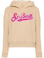 MC2 Saint Barth hoodie en coton à logo brodé - Tons neutres