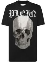 Philipp Plein t-shirt en coton à ornements en cristal - Noir