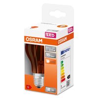 OSRAM 4058075433960 LED-lamp Energielabel G (A - G) E27 Peer 2.5 W = 17 W Oranje (Ø x l) 60 mm x 105 mm 1 stuk(s) - thumbnail