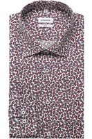 Seidensticker Slim Fit Overhemd wit, Paisley - thumbnail