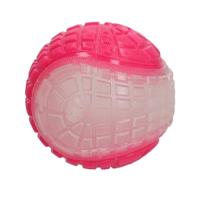 Dog Comets Glow in The Dark Moon Ball - 10 cm - Hondenspeelgoed - te water en aan land - apporteerspeelgoed - met pieptoon - L - roze