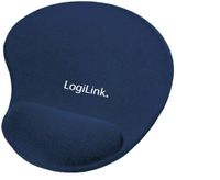 LogiLink ID0027B Muismat met polssteun Ergonomisch Blauw - thumbnail