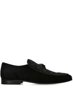 Kurt Geiger London mocassins Eagle Head en velours - Noir