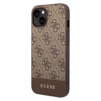 Guess 4G Stripe iPhone 14 Hybride Hoesje - Bruin - thumbnail