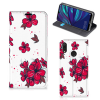 Huawei Y7 hoesje Y7 Pro (2019) Smart Cover Blossom Red