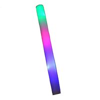 Seventies/disco thema - LED foam stick/lichtstaaf - 1x stuks - multi colour - 45 cm