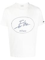 ETRO t-shirt en coton à logo brodé - Blanc